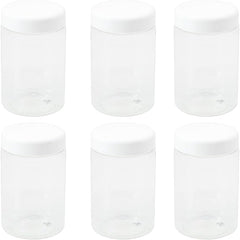 برطمانات بلاستيك لون ابيض شفاف