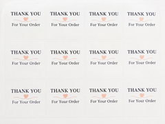 Thank You For Your Order Sticker | ملصق شكر على طلبك
