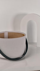 قطر 25ارتفاع 15  سلة هدايا دائرية بمقبض أنيق